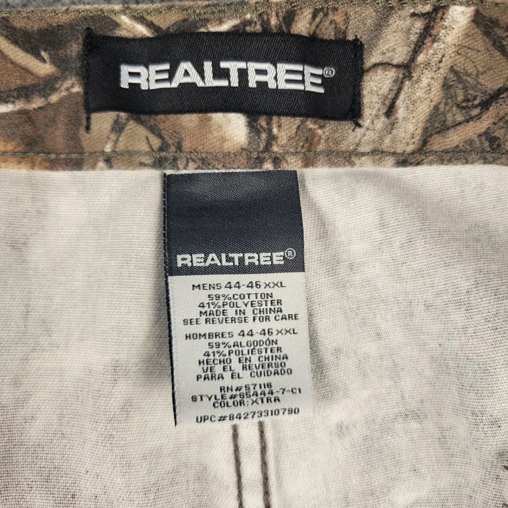 Realtree Cargo Pants Mens 2XL Camo Realtree Xtra Straight Leg Hunting Outdoors